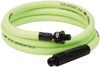 Legacy Manufacturing 3/8" ID x 0.61" OD 6 ft. Long Lead-In Whip Hose FNPT x MNPT Ball Swivel Ends, 300 Working psi, 140°, 1/4" Fitting, Green HFZ3806YW2B - 45655974