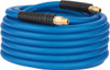 PRO-SOURCE 3/8" ID x 0.6102" OD 50 ft. Long Multipurpose Air Hose MNPT(Swivel) x MNPT(Swivel) Ends, 300 Working psi, -40 to 176°F, 1/4" Fitting, Transparent Blue 5605003715PRO - 30299432