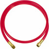 PRO-SOURCE 3/8" ID 10 ft. Long Lead-In Whip Hose FNPT x MNPT Swivel Ends, 200 Working psi, 165°, 3/8" Fitting, Transparent Red 3801003910JP - 30561138