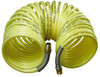 Parker Hannifin 3/8" ID, 3/8 Thread, 50 ft. Long, Yellow Nylon Coiled & Self Storing Hose 225 Max psi, Male Rigid x Male Swivel A0650-MC6-ML6 - 08551178