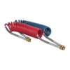 Parker Hannifin 3/8" ID, 1/2 x 1/2 Thread, 15 ft. Long, (1) Red & (1) Blue SAE J844 Type B Nylon Coiled & Self Storing Hose 150 Max psi, Parker NTA Brass Fittings 731516 - 82166745