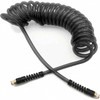Parker Hannifin Coiled & Self-Storing Hose, Inside Diameter (Inch): 1/4, Material: 95A Shore Durometer Polyurethane, Fitting Type: MNPT (Swivel) x MNPT (Swivel), Length (Feet): 25, Thread Size: 0.25, Color: Black 95UFS64BLK025 - 90146085