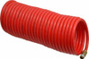 PRO-SOURCE 1/4" ID, 1/4 Thread, 25 ft. Long, Red or Blue Nylon Coiled & Self Storing Hose 350 Max psi, Male Swivel x Male Swivel 5520014125PRO - 51326619