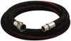 Alliance Hose & Rubber 1" ID x 1-1/2" OD x 25 ft. OAL, Cam & Groove Petroleum Transfer Hose 150 Max Working psi, -35 to 200°F, 2" Bend Radius, 1" Fitting, Black PTH100-25CE-M - 79292108
