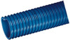 Kuriyama of America 2" ID x 2.44" OD, 40 Max psi, Full In. Hg, Dry Material Handling & Transfer Hose Polyurethane, 4" Bend Radius, 100 ft. Coil Length, Blue UF2-200 - 48738736