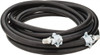Continental ContiTech 25 ft. Long, 1/2" Fitting, Male NPT Fitting, -40 to 450°F, Synthetic Rubber High Temp & High Pressure Hose 1/2" Inside x 1-1/16" Outside Diam, Black, 250 psi 20023429 - 48589006