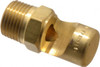 BETE Fog Nozzle 1/2" Pipe, 145° Spray Angle, Brass, Extra Wide Fan Nozzle Male Connection, 37.9 Gal per min at 100 psi, 3/8" Orifice Diam 1/2FF375145@4 - 04402350