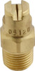 BETE Fog Nozzle 1/8" Pipe, 120° Spray Angle, Brass, Standard Fan Nozzle Male Connection, 0.79 Gal per min at 100 psi, 0.057" Orifice Diam 1/8NF05120@4 - 04402459