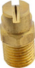 BETE Fog Nozzle 1/4" Pipe, 120° Spray Angle, Brass, Standard Fan Nozzle Male Connection, 0.79 Gal per min at 100 psi, 0.057" Orifice Diam 1/4NF05120@4 - 04402939