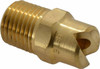 BETE Fog Nozzle 1/4" Pipe, 65° Spray Angle, Brass, Standard Fan Nozzle Male Connection, 11.1 Gal per min at 100 psi, 0.203" Orifice Diam 1/4NF7065@4 - 04403283