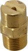 BETE Fog Nozzle 1/2" Pipe, 65° Spray Angle, Brass, Standard Fan Nozzle Male Connection, 9.49 Gal per min at 100 psi, 0.186" Orifice Diam 1/2NF6065@4 - 04403689