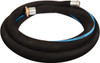 Alliance Hose & Rubber 4" ID x 4.45 OD, 150 Working psi, Black Synthetic Rubber Water & Discharge Hose Male x Female NPSH Ends, 20 ft. Long, -25 to 200°F RSG400-20MF-M - 69880045