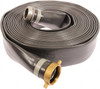 Continental ContiTech 1-1/2" ID x 1.72 OD, 90 Working psi, Gray Pliovic Hose, Lays Flat 25 ft. Long, -10 to 150°F DPA150-25MF-M - 69833986