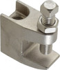 Empire Industries 3/4" Max Flange Thickness, 1/2" Rod Top Beam Clamp 470 Lb Capacity, 304 Stainless Steel 62SS0050 - 02163566