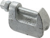 Empire Industries 1-1/4" Max Flange Thickness, 1/2" Rod Wide Jaw Top Beam Clamp 500 Lb Capacity, Ductile Iron 61G0050 - 02163624