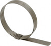 Ideal-Tridon 4" ID, Grade 201, Stainless Steel Preformed J-Type Clamp 3/4" Wide x 0.03" Thick HBJS213SS - 48556286