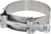 Campbell Fittings 2-1/2" Hose, 3/4" Wide x 0.025" Thick, T-Bolt Band Clamp Stainless Steel 30050-0256-051 - 48499156