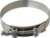 Campbell Fittings 4" Hose, 3/4" Wide x 0.025" Thick, T-Bolt Band Clamp Stainless Steel 30050-0400-051 - 48499362