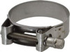 Mikalor 2-13/32" Hose, 0.78" Wide x 0.04" Thick, T-Bolt Hose Clamp 2.32 to 2.48" Diam, Stainless Steel 301316-3 - 74512658