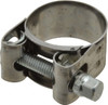 Mikalor 1-1/8" Hose, 0.71" Wide x 0.04" Thick, T-Bolt Hose Clamp 1.06 to 1.14" Diam, Stainless Steel Band, Housing & Zinc Plated Screw 301906-3 - 74512849