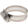 Made in USA SAE Size 16, 13/16 to 1-1/2" Diam, Stainless Steel Worm Drive Clamp 1/2" Wide, Series SAE J1508 Type F 63016H BW - 61433942