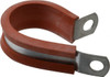 Made in USA 1" Pipe, 1" Rod, Cushion Clamp Gray & Red, Galvanized Steel & Silcone Cushion STAR-GS-16HT - 86448537