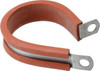 Made in USA 1-1/2" Pipe, 1-1/2" Rod, Cushion Clamp Gray & Red, Galvanized Steel & Silcone Cushion STAR-GS-24HT - 86448578