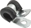 Made in USA 1/4" Rod, Cushion Clamp Gray & Black, Galvanized Steel & EPDM Cushion STAR-GS-4E - 86448628