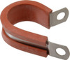 Made in USA 7/8" Pipe, 7/8" Rod, Cushion Clamp Gray & Red, Grade 304 Stainless Steel & Silicone Cushion STAR-SS-14HT - 86448735