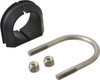 ZSi-Foster 1-1/2" Pipe, Grade 316 Stainless Steel U Bolt Clamp with Cushion 3/4" Panel Thickness UB1-1/2PA6 - 00195974