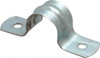 Empire Industries 1/2 Pipe, Carbon Steel, Galvanized Pipe, Conduit or Tube Strap 2 Mounting Holes 231G0050PK10 - 02165009
