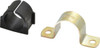 ZSi-Foster 1" Tube, Steel, Zinc Plated Tube Strap with Cushion 2 Mounting Holes T016M019 - 00195438