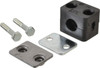 HYDAC Polypropylene Standard Duty Vibration Control Clamp for 3/8" Pipe 1.65" Wide x 1.53" High x 1.18" Deep, Carbon Steel Plate, Weld Plate, Top Plate, Plastic Clamp Pair & Bolts 2209319 - 81921116