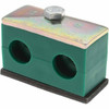 Value Collection 2.64" Wide x 1.85" High x 1.18" Deep, Polypropylene Twin Vibration-Control Clamp Steel Plate, Mount with Standard AT3-19-A - 51248474