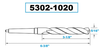 Precise 1MT High Speed Steel Taper Shank Drill, 5/16 x 3-1/8 x 6-3/8" - 5302-1020