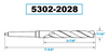 Precise 2MT High Speed Steel Taper Shank Drill, 7/16 X 3-7/8 X 7-3/4" - 5302-2028