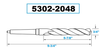Precise 2MT High Speed Steel Taper Shank Drill, 3/4 X 5-7/8 X 9-3/4" - 5302-2048