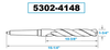 Precise 4MT High Speed Steel Taper Shank Drill, 1-3/4 X 10-3/8 X 16-1/4" - 5302-4148