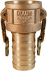 Dixon Valve & Coupling 2" Cam & Groove Female Coupler Hose Shank Part C, Stainless Steel, 250 Max psi, for Suction & Discharge Hose 200-C-SS - 01657113