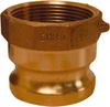 Dixon Valve & Coupling 4" x 4" Cam & Groove Male Adapter Female NPT Thread Part A, Brass, 100 Max psi, for Suction & Discharge Hose 400-A-BR - 35127174