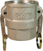 Dixon Valve & Coupling 2-1/2" x 2-1/2" Cam & Groove Female Coupler Female NPT Thread Part D, Aluminum, 150 Max psi, for Suction & Discharge Hose 250-D-AL - 35128081