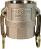 Dixon Valve & Coupling 3" x 3" Cam & Groove Female Coupler Female NPT Thread Part D, Stainless Steel, 125 Max psi, for Suction & Discharge Hose 300-D-SS - 35164920