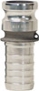 Dixon Valve & Coupling 3" Cam & Groove Male Adapter Hose Shank Part E, Aluminum, 125 Max psi, for Suction & Discharge Hose 300-E-AL - 63830053