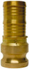 EVER-TITE Coupling 2" Cam & Groove Male Adapter Hose Shank Part E, Brass, 350 Max psi, for Suction & Discharge Hose 320EBR - 40653354