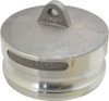 EVER-TITE Coupling 4" Cam & Groove Dust Plug for Use with Couplers Part DP, Aluminum, 100 Max psi, for Suction & Discharge Hose 340DPAL - 48482806