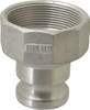 EVER-TITE Coupling 2" x 3" Cam & Groove Male Adapter Female NPT Thread Part A, Aluminum, 250 Max psi, for Suction & Discharge Hose 32030AAL - 48483010