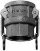EVER-TITE Coupling 6" x 6" Cam & Groove Female Coupler Female NPT Thread Part D, Stainless Steel, 75 Max psi, for Suction & Discharge Hose 360DSS - 48492458