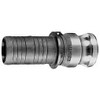 EVER-TITE Coupling 4" Cam & Groove Male Adapter Hose Shank Part E, Stainless Steel, 100 Max psi, for Suction & Discharge Hose 340ESS - 48492565