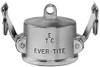 EVER-TITE Coupling 1/2" Cam & Groove Dust Cap for Use with Adapters Part DC, Aluminum, 250 Max psi, for Suction & Discharge Hose 305DCAL - 68624170