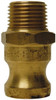 EVER-TITE Coupling 4" x 4" Cam & Groove Male Adapter Male NPT Thread Part F, Brass, 100 Max psi, for Suction & Discharge Hose 340FBR - 83806695
